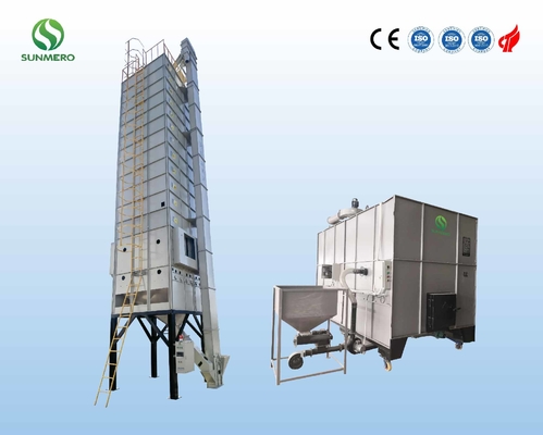5.5kW 200 Tonnen große Kapazitäts-Paddy Grain Dryer With Husk-Ofen-