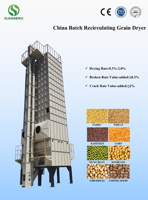 CER Zustimmung mischte Fluss-Korn-Trockner, Getreidetrocknungs-Systeme 22 Ton Per Batch